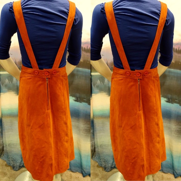 Free People Suede Apron Dress - Picture 6 of 8